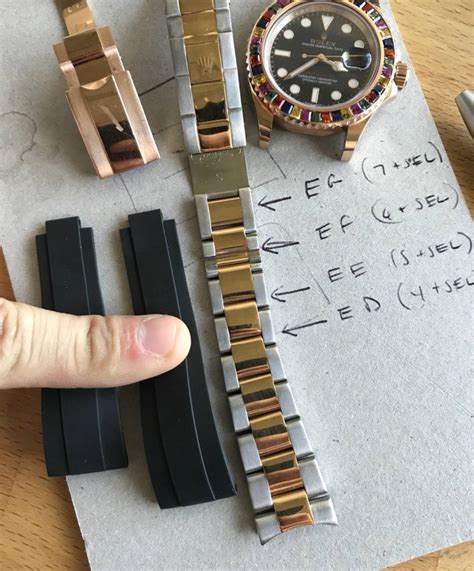 cinturino rolex oysterflex misure|rolex oyster flex size chart.